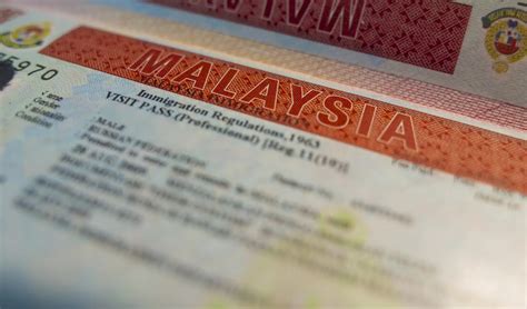 malaysia tourist visa requirements